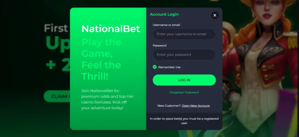 nationalbet login